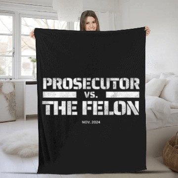 Discover Prosecutor vs Felon 2024 Presidential Election Kam Fleece Blankets
