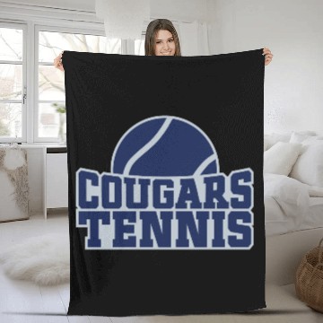 Discover Cougars Tennis Design 1 Fleece Blankets