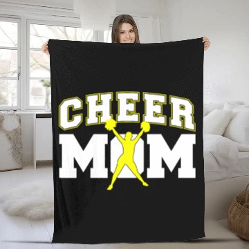 Discover Cool Cheer Mom Art For Women Cheerleader Fleece Blankets