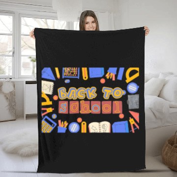 Discover back to school Fleece Blankets