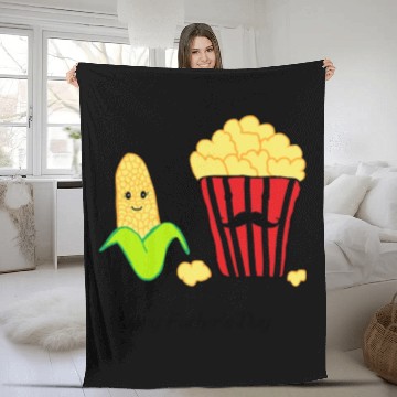 Discover Baby Corn and Popcorn Happy Father’s Day Fleece Blankets