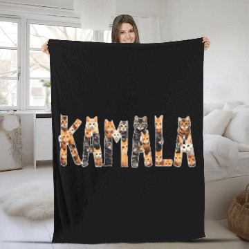 Discover Kamala Harris 2024 For President Campaign Fleece Blankets