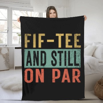 Discover Funny 50th Birthday Golf Lover Fif-Fleece Blankets and still o