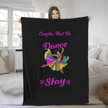 Discover Zouk Dance Festival Design for Zouk Dancer Fleece Blankets