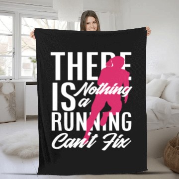 Discover Running Can Fix Everything Fleece Blankets