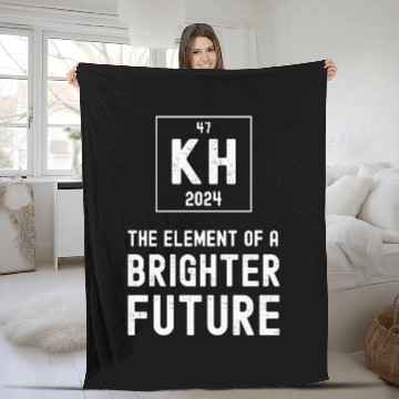 Discover Kamala Harris 2024 Election The Element of Future Fleece Blankets