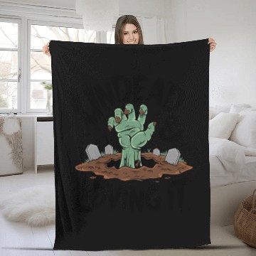 Discover Zombie-Hand - Undead & Loving It Fleece Blankets