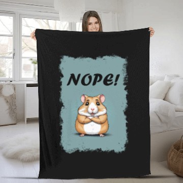 Discover Nope! - Hamster Fleece Blankets