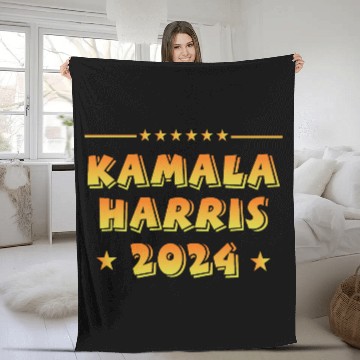 Discover Kamala Harris 2024 Presidential Election Campaign Fleece Blankets