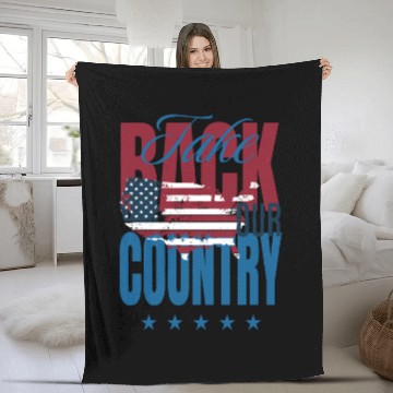 Discover American Election 2024 Fleece Blankets design