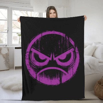 Discover Psycho Emotion Purple Fleece Blankets