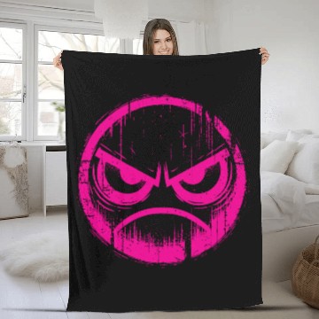 Discover Psycho Emotion Pink Fleece Blankets