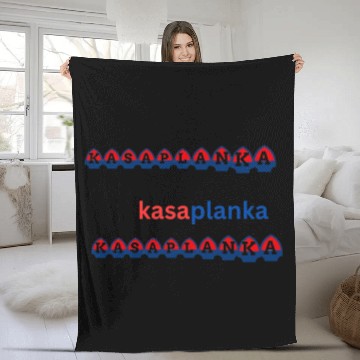 Discover Blue and Red American Football Fleece Blankets