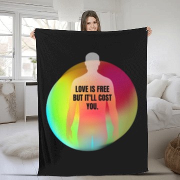 Discover Black Neon Green Red Spiritual Chakra Fleece Blankets