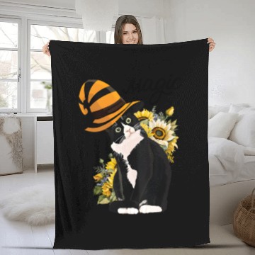 Discover Magic Cat Fleece Blankets