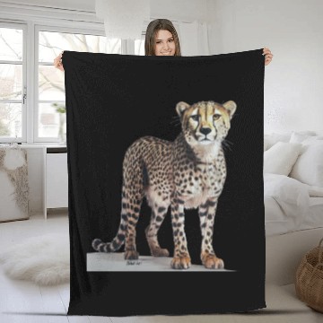 Discover Cheetah Fleece Blankets