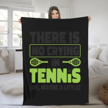 Discover Funny Tennis Player Racket There Fleece Blankets