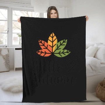 Discover Hello autumn Fleece Blankets