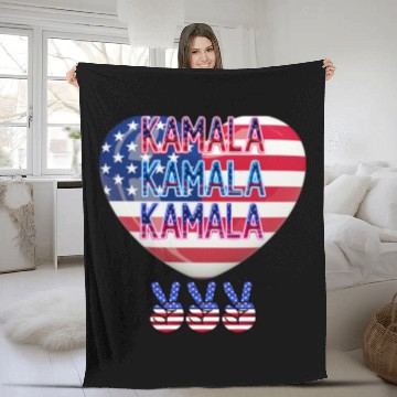 Discover KAMALA 2024 VOTE KAMALA HARRIS CAMPAIGN 01 Fleece Blankets