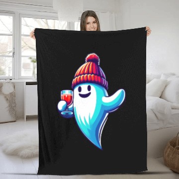 Discover Winter Ghost Cheers Fleece Blankets