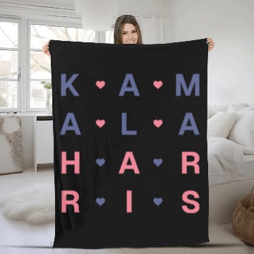 Discover Kamala Harris Love Fleece Blankets