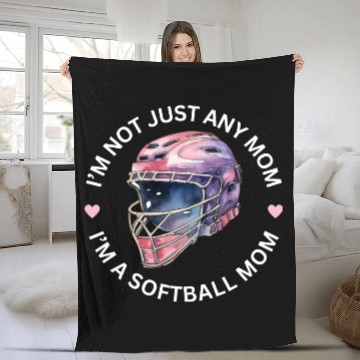 Discover Softball Mom | Softball Mama | Game Day Fleece Blankets