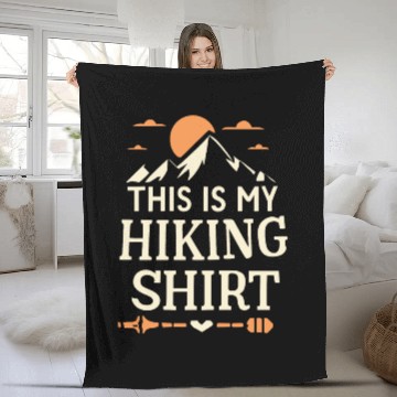 Discover This Is My Hiking Fleece Blankets Wanderlust Retro