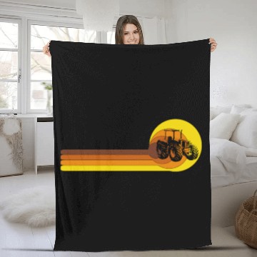 Discover Farmer Agriculture Farm birthday 70s Years Fleece Blankets