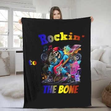Discover Skeleton Rockin Fleece Blankets