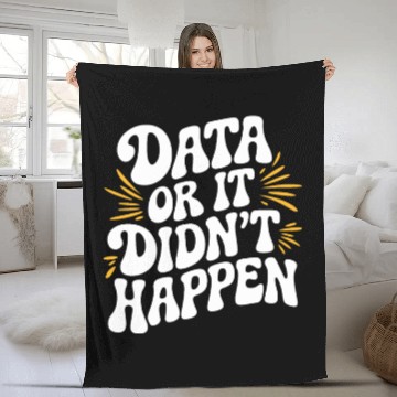 Discover Data Analyst Data Scientist Data Engineer Data Or Fleece Blankets