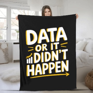 Discover Data Analyst Data Scientist Data Engineer Data Or Fleece Blankets