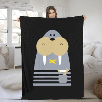 Discover animal head abstract Fleece Blankets