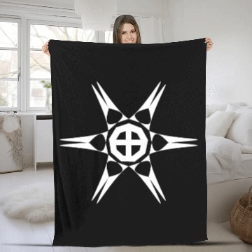 Discover Abstract image, geometric shapes form a star. Fleece Blankets