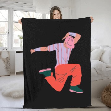 Discover Rise UP:embracing hip hop culture through rhythm Fleece Blankets