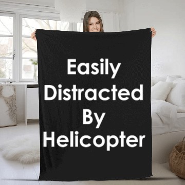 Discover Easily Distracted By Helicopters Mechanic Fleece Blankets