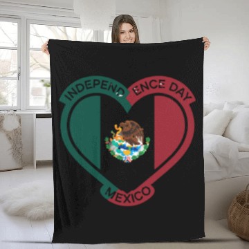 Discover Mexico Independence Day Celebration Fleece Blankets