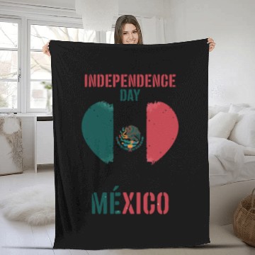 Discover Mexico Independence Day Celebration Fleece Blankets