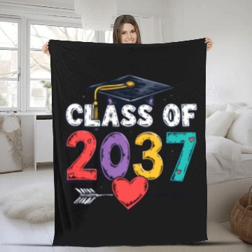 Discover Celebrating the Class of 2037: A Colorful Future Fleece Blankets