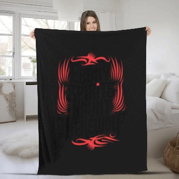 Discover Ebony Spirits Haunt Werewolf Fleece Blankets