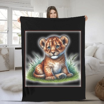Discover Cute baby animals Fleece Blankets