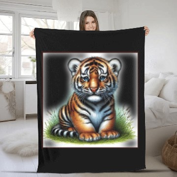 Discover Cute baby animals Fleece Blankets