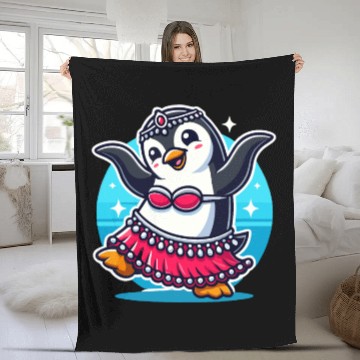 Discover Tribal Fusion Rhythmic Dance Art For Belly Dance Fleece Blankets