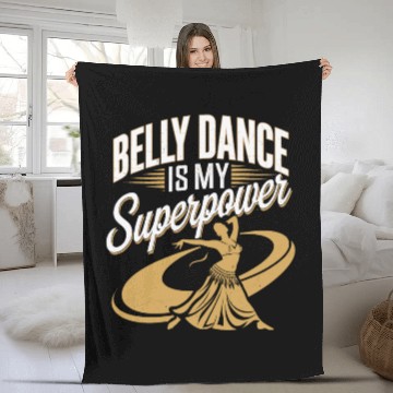 Discover Tribal Fusion Rhythmic Dance Art For Belly Dance Fleece Blankets