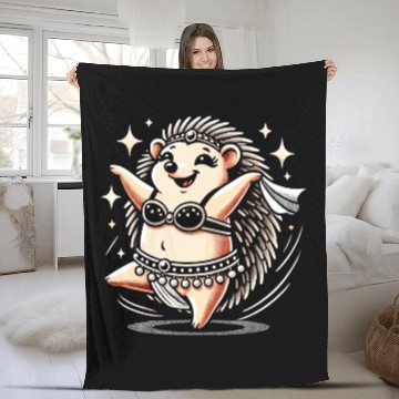 Discover Tribal Fusion Rhythmic Dance Art For Belly Dance Fleece Blankets