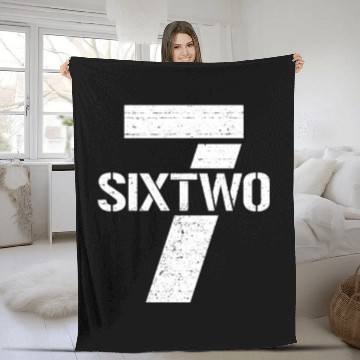 Discover Seven Six Two Gun Caliber 7.62 mm Bullet Gun 7.62 Fleece Blankets