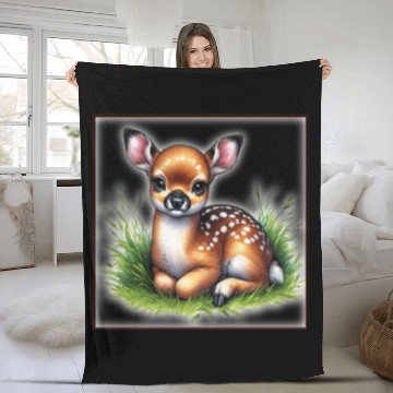 Discover Cute baby animals Fleece Blankets