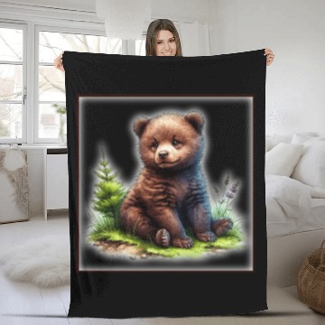 Discover Cute baby animals Fleece Blankets