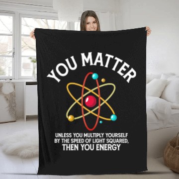 Discover Retro Chemistry Science You Matter You Energy Fleece Blankets