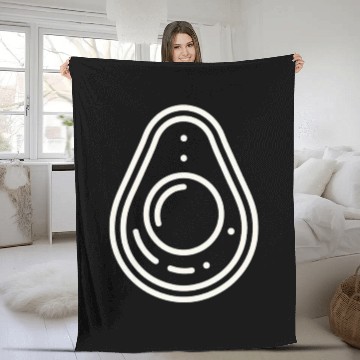 Discover Avocado minimalist avocados design food art 9 Fleece Blankets