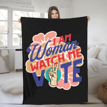 Discover Kamala Harris for President Vote 2024 Tim Walz Fleece Blankets